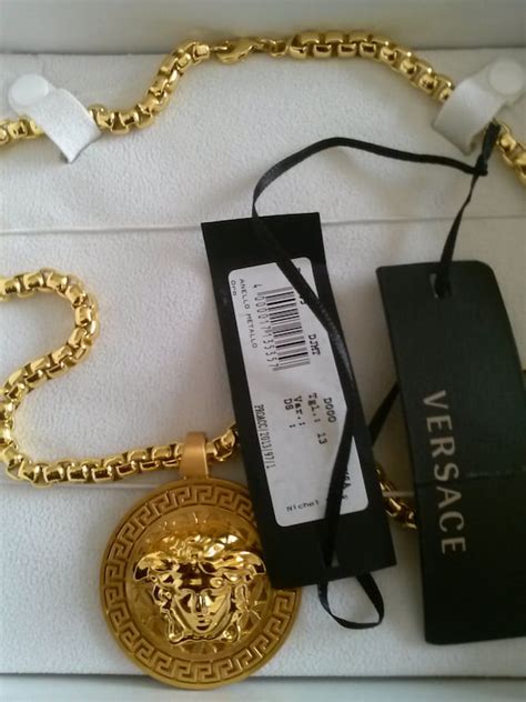 versace chain zalando|authentic versace jewelry.